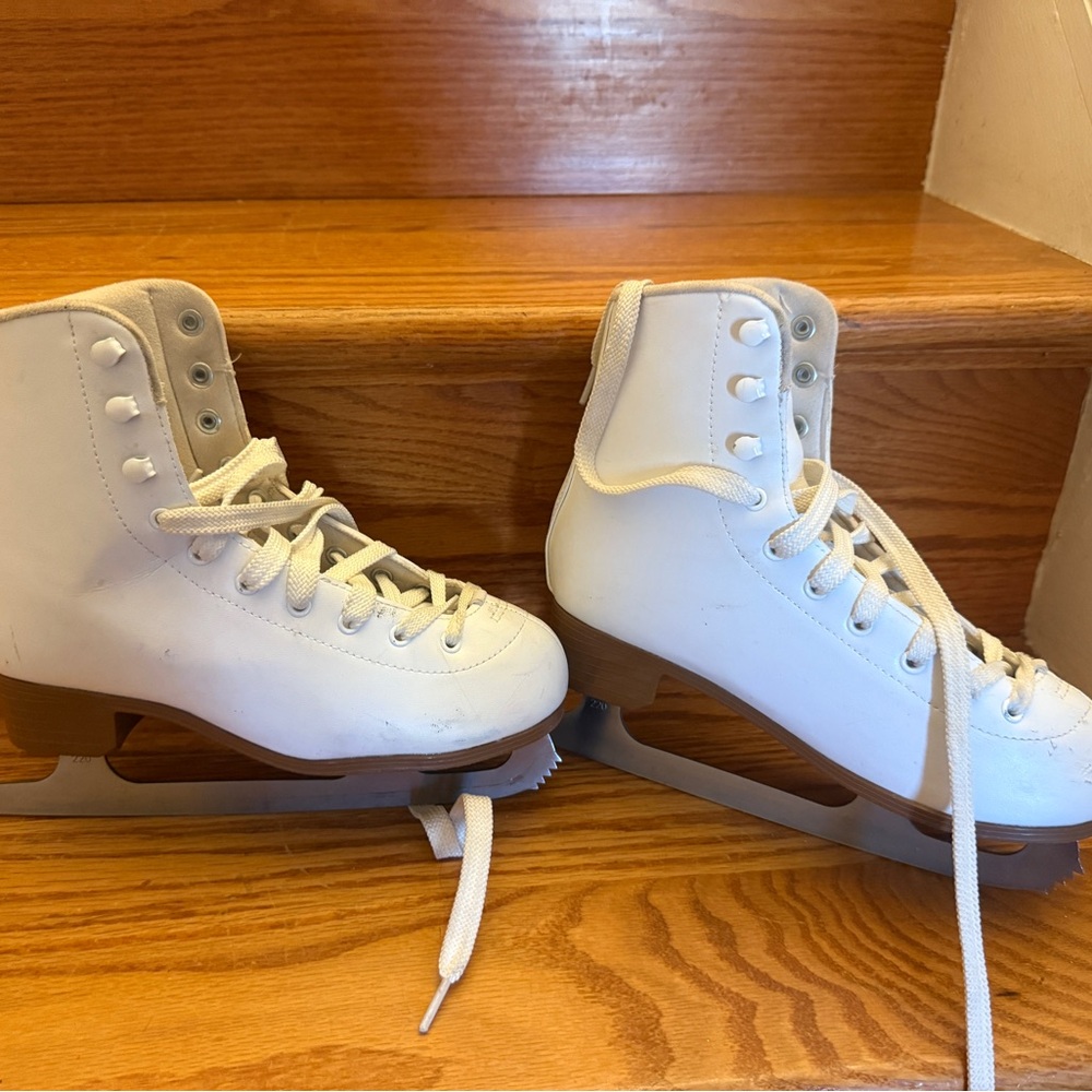 White Ice Skates with Blades